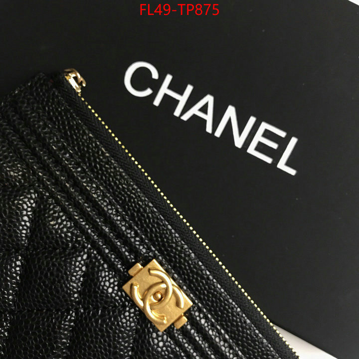 Chanel Bags(4A)-Wallet-,ID: TP875,$: 49USD