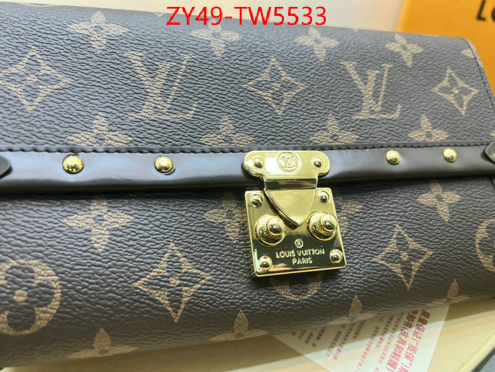 LV Bags(4A)-Wallet,what's the best place to buy replica ,ID: TW5533,$: 49USD