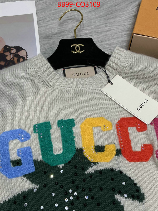 Clothing-Gucci,what is a 1:1 replica , ID: CO3109,$: 99USD