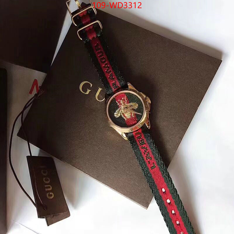 Watch(4A)-Gucci,fake high quality ,ID: WD3312,$: 109USD