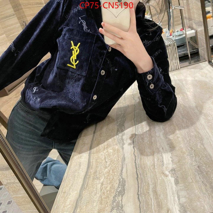 Clothing-YSL,2023 replica wholesale cheap sales online ,ID: CN5190,$: 75USD