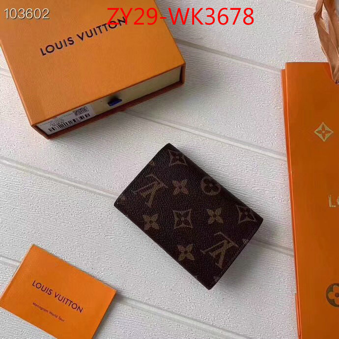 LV Bags(4A)-Wallet,ID: WK3678,$:29USD