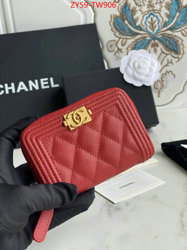 Chanel Bags(TOP)-Wallet-,ID: TW906,$: 59USD