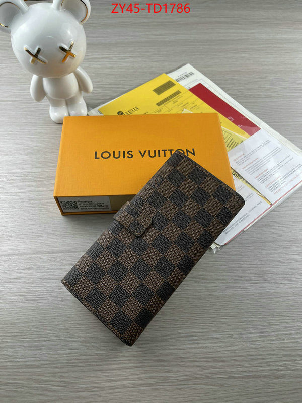 LV Bags(4A)-Wallet,ID: TD1786,$: 45USD