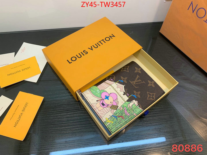 LV Bags(4A)-Wallet,high quality replica ,ID: TW3457,$: 45USD