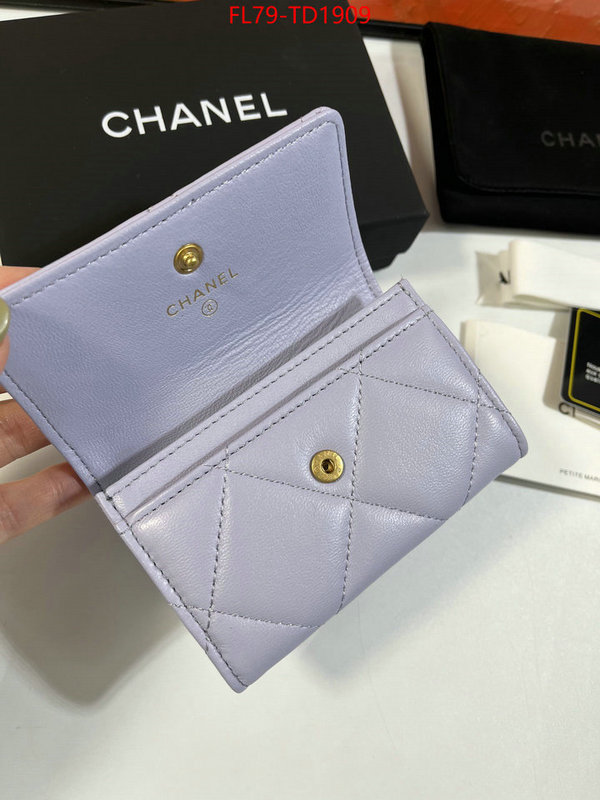 Chanel Bags(TOP)-Wallet-,ID: TD1909,$: 79USD