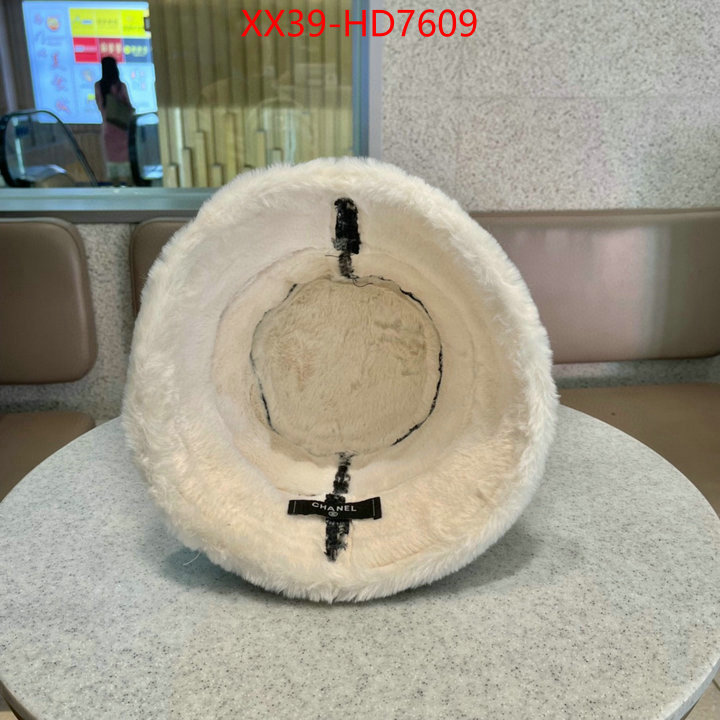 Cap (Hat)-Chanel,top fake designer , ID: HD7609,$: 39USD