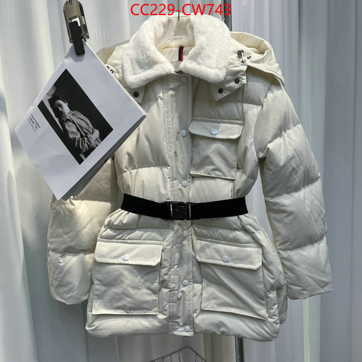 Down jacket Women-Moncler,what are the best replica , ID: CW743,$: 229USD