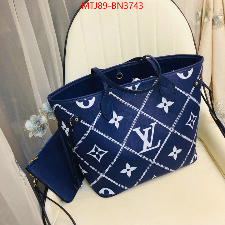 LV Bags(4A)-Neverfull-,wholesale replica shop ,ID: BN3743,$: 89USD