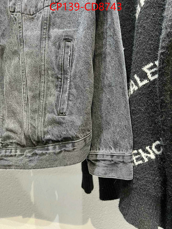 Clothing-Denim Jackets,the top ultimate knockoff , ID: CD8743,$: 139USD