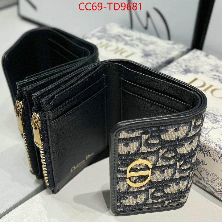 Dior Bags(TOP)-Wallet-,ID: TD9681,$: 69USD