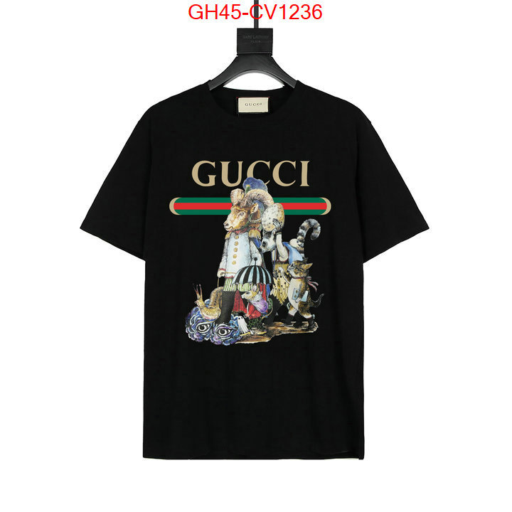 Clothing-Gucci,online from china designer , ID: CV1236,$: 45USD