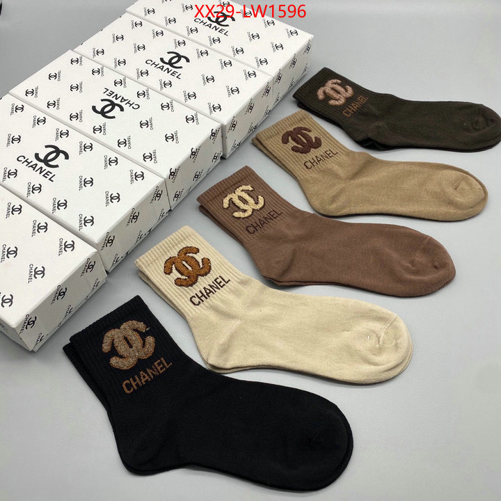 Sock-Chanel,where can i buy the best 1:1 original , ID: LW1596,$: 29USD