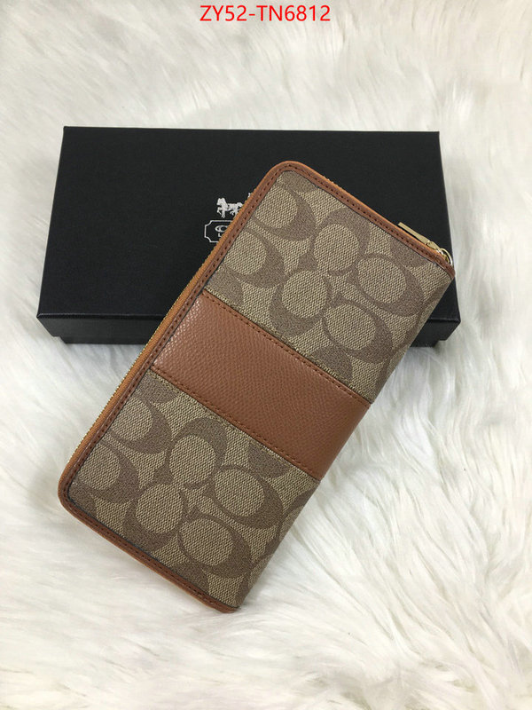 Coach Bags(4A)-Wallet,best capucines replica ,ID: TN6812,$: 52USD