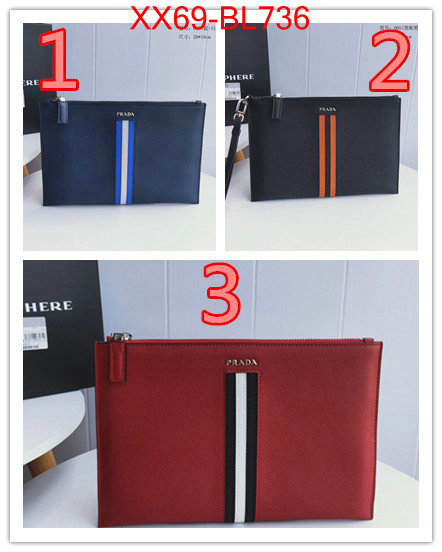 Prada Bags(TOP)-Clutch-,ID: BL736,$:69USD