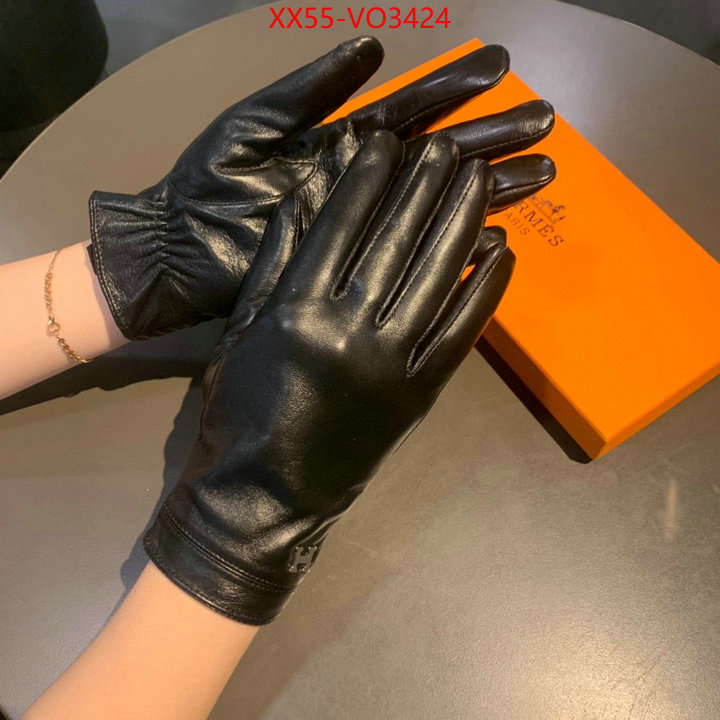 Gloves-Hermes,replica 1:1 , ID: VO3424,$: 55USD