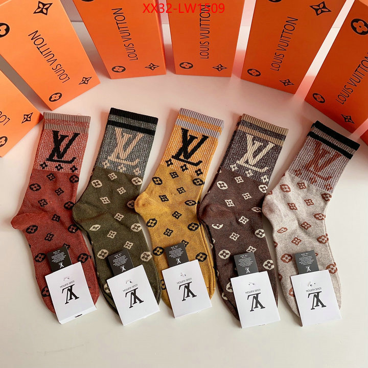 Sock-LV,designer fashion replica , ID: LW1509,$: 32USD