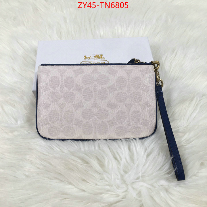 Coach Bags(4A)-Wallet,high quality aaaaa replica ,ID: TN6805,$: 45USD