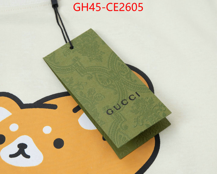 Clothing-Gucci,2023 replica wholesale cheap sales online , ID: CE2605,$: 45USD