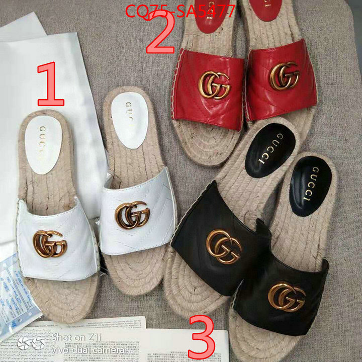 Women Shoes-Gucci,fake designer , ID: SA5477,$: 75USD