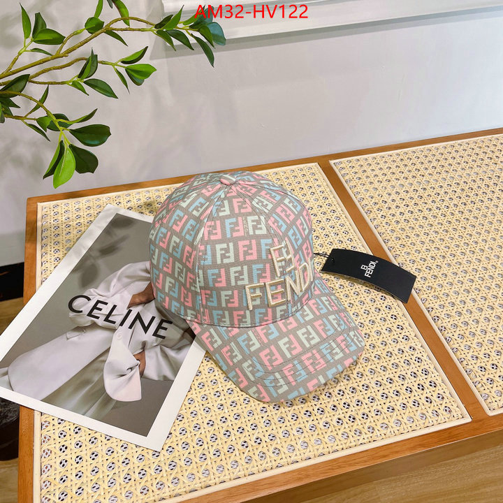 Cap (Hat)-Fendi,what's the best to buy replica , ID: HV122,$: 32USD