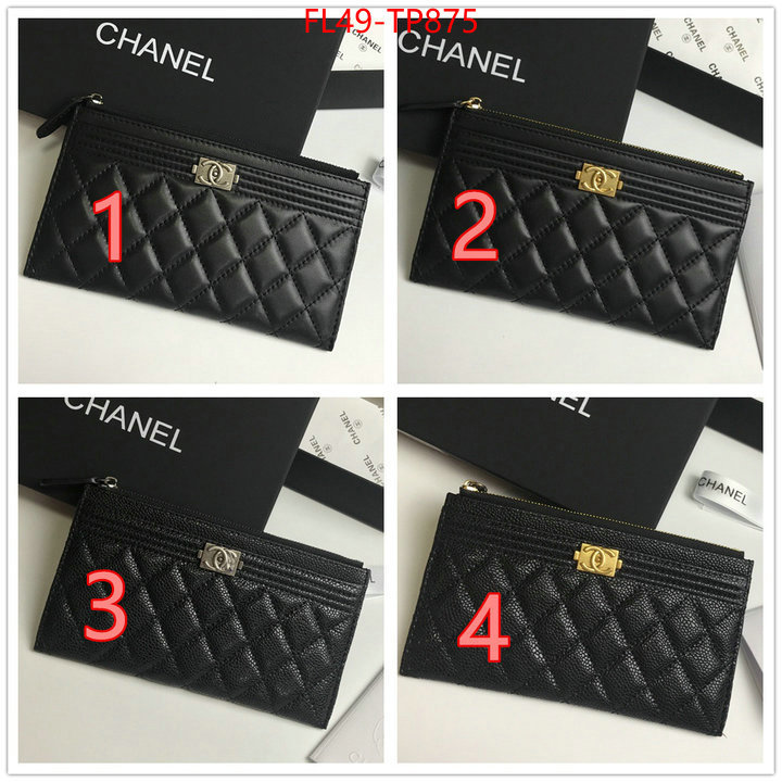 Chanel Bags(4A)-Wallet-,ID: TP875,$: 49USD