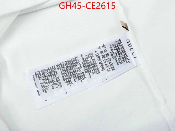 Clothing-Gucci,shop cheap high quality 1:1 replica , ID: CE2615,$: 45USD