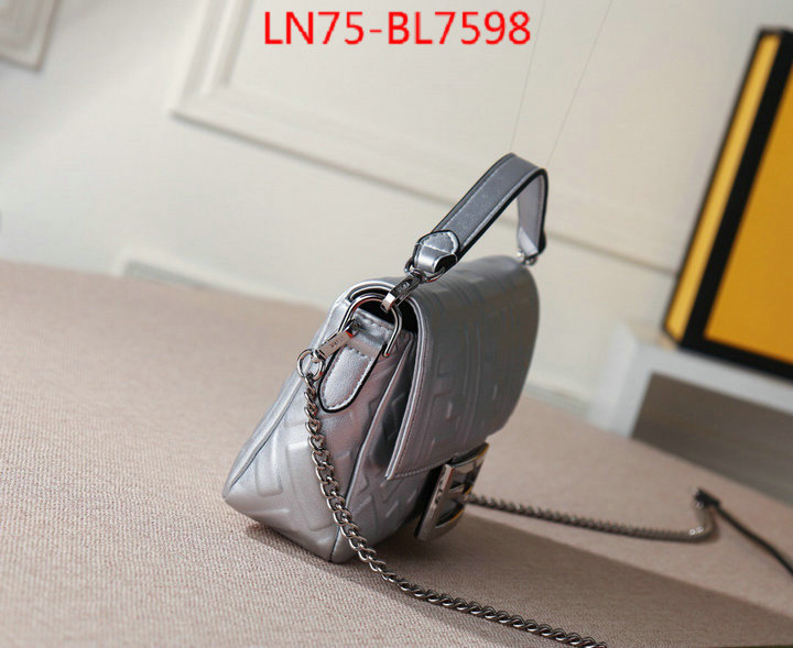 Fendi Bags(4A)-Baguette-,designer fake ,ID: BL7598,$: 75USD