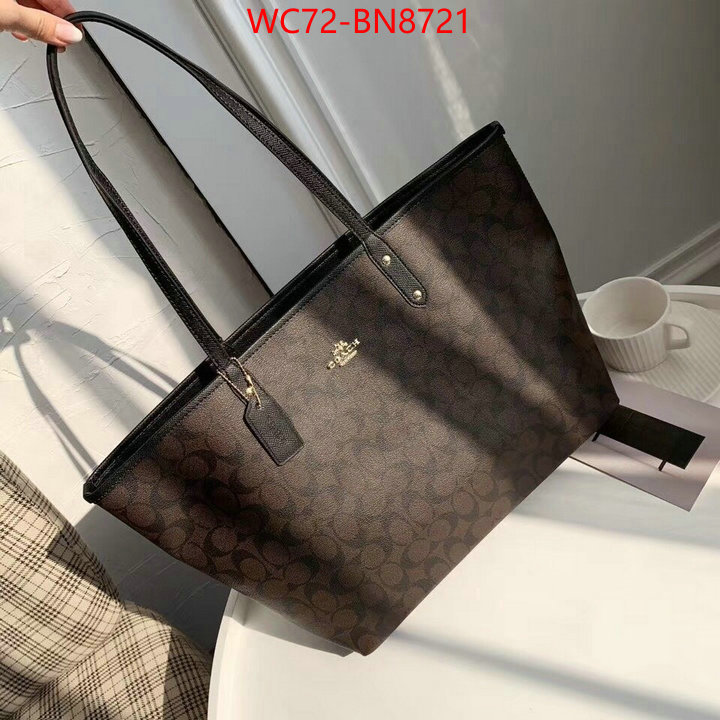 Coach Bags(4A)-Tote-,the highest quality fake ,ID: BN8721,$: 72USD