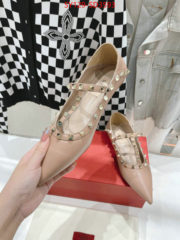 Women Shoes-Valentino,wholesale 2023 replica , ID: SD3593,$: 129USD