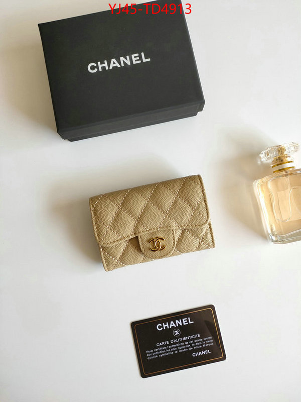 Chanel Bags(4A)-Wallet-,ID: TD4913,$: 45USD