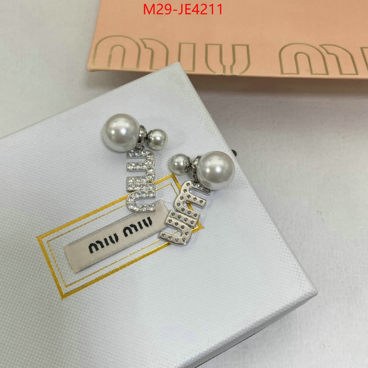 Jewelry-Miu Miu,what is a 1:1 replica , ID: JE4211,