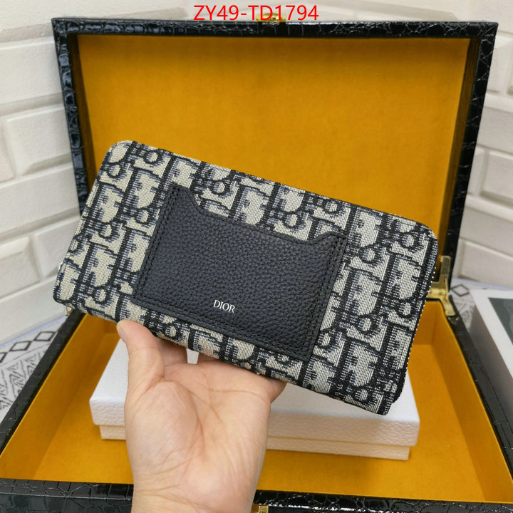 Dior Bags(4A)-Wallet-,ID: TD1794,$: 49USD
