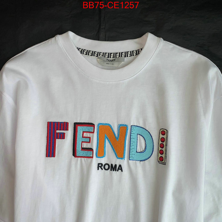 Clothing-Fendi,what is a 1:1 replica , ID: CE1257,$: 75USD