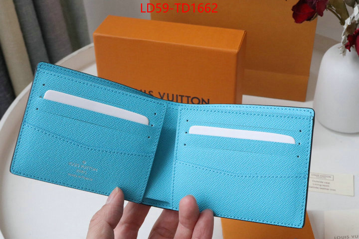 LV Bags(TOP)-Wallet,ID: TD1662,$: 59USD