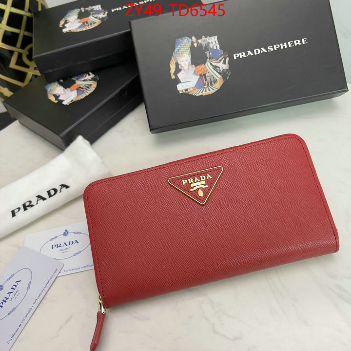 Prada Bags(4A)-Wallet,buy replica ,ID: TD6545,$: 49USD