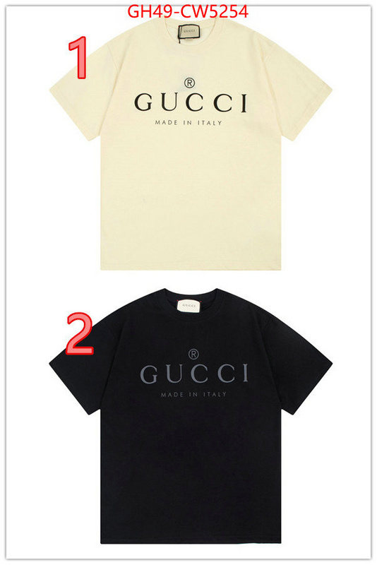 Clothing-Gucci,best quality designer , ID: CW5254,$: 49USD