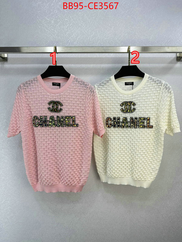 Clothing-Chanel,2023 perfect replica designer ,ID: CE3567,$: 95USD