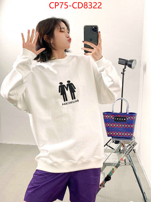 Clothing-Balenciaga,buy aaaaa cheap , ID: CD8322,$: 75USD