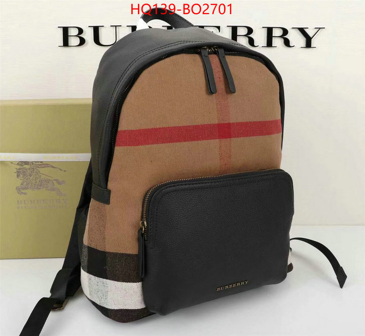 Burberry Bags(4A)-Backpack,high quality happy copy ,ID: BO2701,$: 139USD