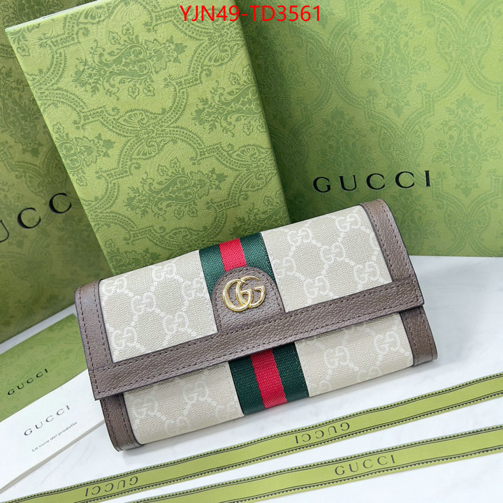 Gucci Bags(4A)-Wallet-,website to buy replica ,ID: TD3561,$: 49USD