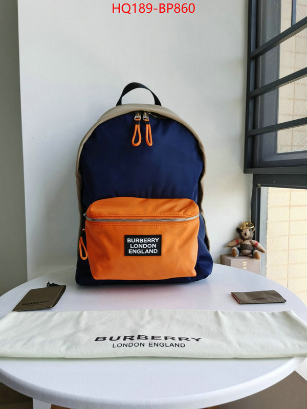 Burberry Bags(TOP)-Backpack-,perfect ,ID: BP860,$: 189USD