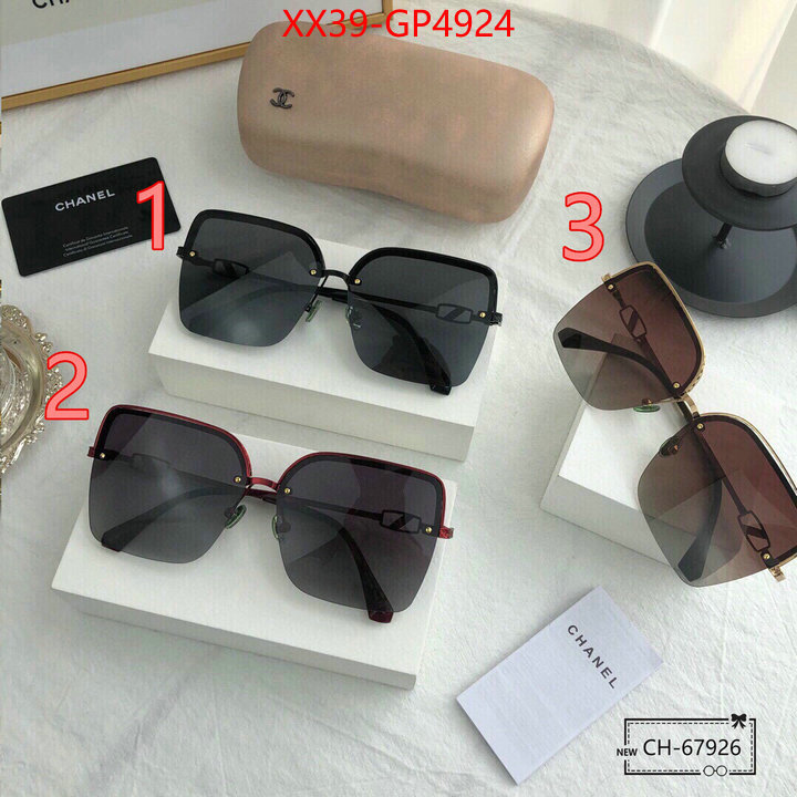 Glasses-Chanel,top perfect fake , ID: GP4924,$: 39USD