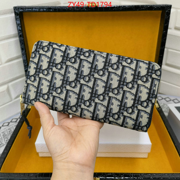 Dior Bags(4A)-Wallet-,ID: TD1794,$: 49USD