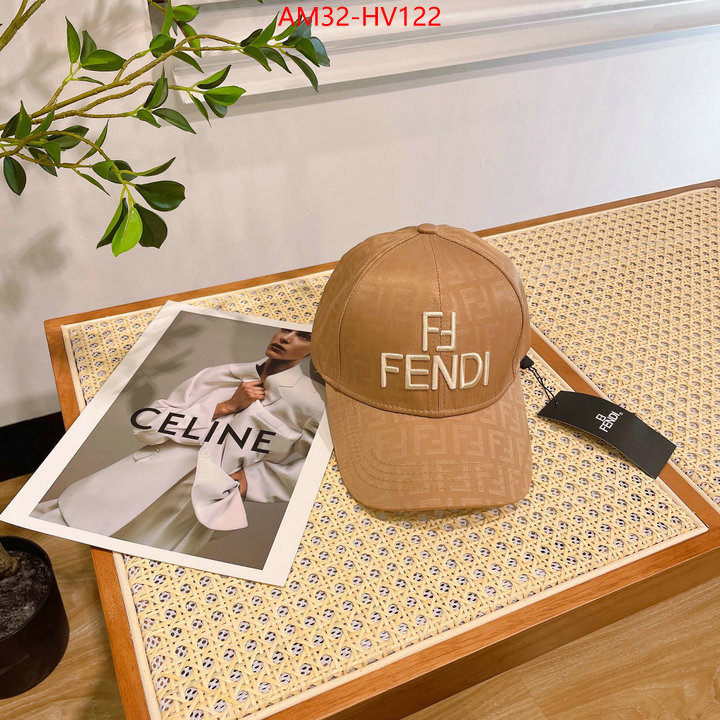 Cap (Hat)-Fendi,what's the best to buy replica , ID: HV122,$: 32USD