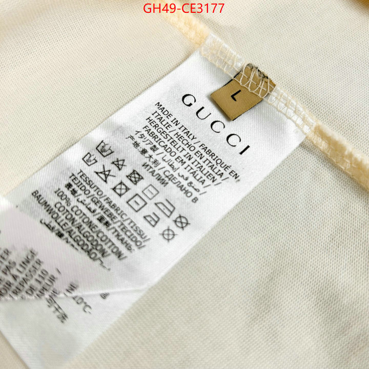 Clothing-Gucci,buy best high-quality , ID: CE3177,$: 49USD