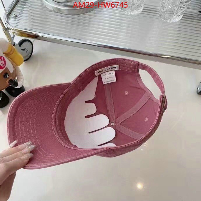 Cap (Hat)-Balenciaga,the most popular , ID: HW6745,$: 29USD