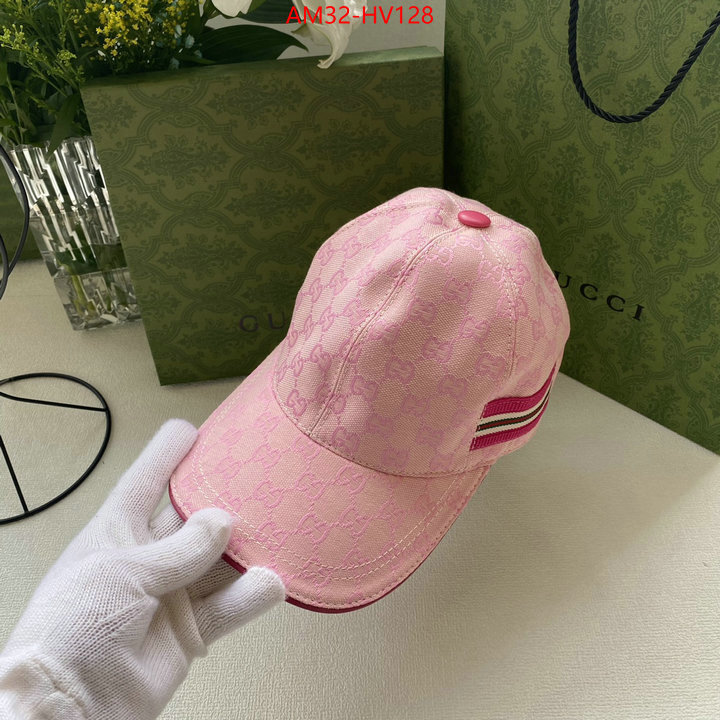 Cap (Hat)-Gucci,high quality 1:1 replica , ID: HV128,$: 32USD