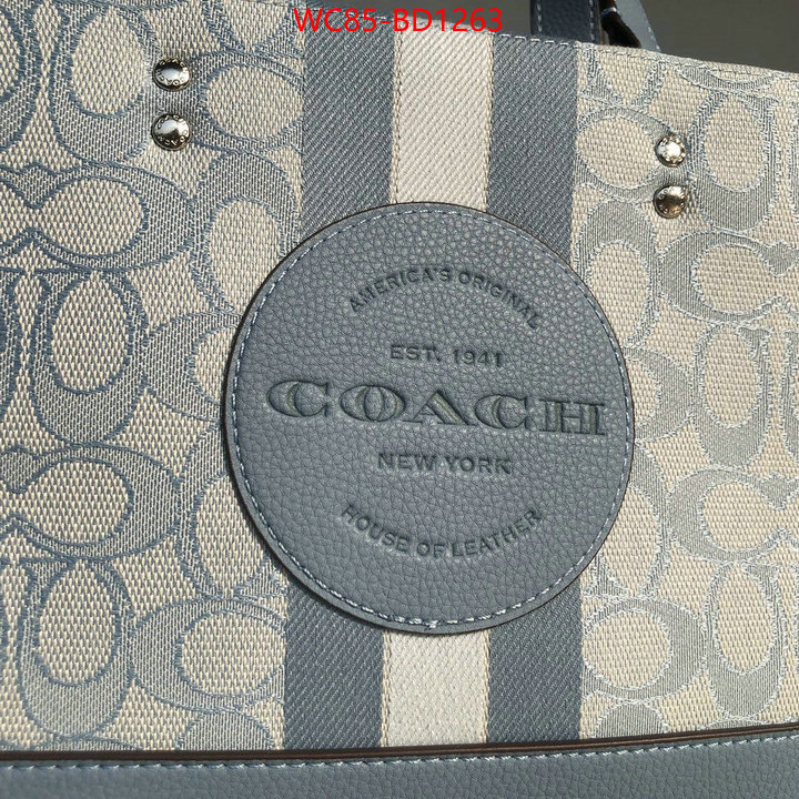 Coach Bags(4A)-Tote-,find replica ,ID: BD1263,$: 85USD