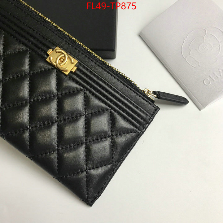 Chanel Bags(4A)-Wallet-,ID: TP875,$: 49USD